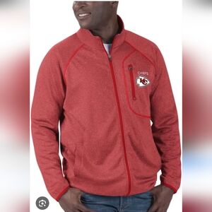 Men's NFL Red Kansas City Chiefs Performance Bonded Microfleece Jacket XXL
